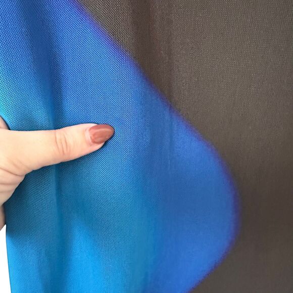 TOPSHOP Mesh Abstract Bodycon Midi Dress‎ Sz 0-2 - Picture 6 of 7